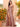Cut Front Croset Bodice Mermaid Prom Dress With Slit - Dusty Rose