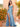 Cut Front Croset Bodice Mermaid Prom Dress With Slit - Sky Blue