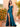 Cut Front Croset Bodice Mermaid Prom Dress With Slit - Teal