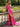 Crystal Bows Bodice Mermaid Prom Dress With Slit - Hot Pink