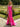 Crystal Bows Bodice Mermaid Prom Dress With Slit - Hot Pink