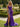 Crystal Bows Bodice Mermaid Prom Dress With Slit in Purple