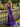 Crystal Bows Bodice Mermaid Prom Dress With Slit in Purple