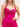 Sparkly Halter Beading Ruched Bodice Mermaid Prom Dress With Drop - Hot Pink