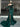 Beading Ruched Bodice Mermaid Prom Dress With Detachable Sleeves - Green