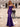 Sparkly Beading Bodice Long Mermaid Prom Dress With Removable Drop Train - Purple