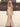 Halter Sparkly Beading Pearls Like Corset Long Mermaid Prom Dress With Slit in Champagne