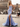 Sweetheart Crystal Ruched Bust Long Mermaid Prom Dress With Slit - Blue Floral