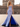 Sweetheart Crystal Ruched Bust Long Mermaid Prom Dress With Slit - Blue Floral