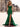 Sweetheart Lace Corset Backless Long Mermaid Prom Dress  - Emerald Green