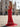 Sparkly Beading Illusion Bodice Pleated Long Mermaid Prom Dress With Drop - Red