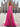 Sparkly Beading Illusion Bodice Pleated Long Mermaid Prom Dress With Drop - Hot Pink