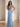 Sparkly Sweetheart Neck Illusion Bodice Pleated Long Mermaid Prom Dress in Sky Blue