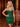 Sparkly Beading Cap Sleeves Ruffle Hem Sheath Mini Homecoming Dress in Emerald Green