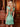 Sparkly Beading Cap Sleeves Ruffle Hem Sheath Mini Homecoming Dress in Mint Green