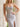 Sexy Crystal Beading With Illusion Sheer Maxi Prom Dress WIth Split in Silver