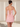 Tank Bodice Ruched Square Neck Lace Up Mini Sheath Prom Dress in Pink