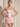 3D Flower Two Pieces Bodice Mini Sheath Dress in Pink