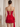 3D Flower Two Pieces Bodice Mini Sheath Dress With Drop in Red
