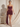 3D Flower Two Pieces Bodice Mini Sheath Dress With Drop in Burgundy