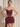 3D Flower Two Pieces Bodice Mini Sheath Dress With Drop in Burgundy