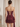 3D Flower Two Pieces Bodice Mini Sheath Dress With Drop in Burgundy