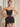 3D Flower Two Pieces Bodice Mini Sheath Dress With Drop in Black