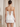 3D Flower Two Pieces Bodice Mini Sheath Dress With Drop in White