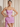 3D Flower Two Pieces Bodice Mini Sheath Dress With Drop in Lilac