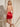 Backless Lace Up Sparkly Crystal V-Neck Mini Sheath Prom Dress in Red