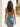 V-Neck Floral Embroidery Sequin Backless Mini Hoco Dress in Peacock Blue Floral