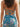 V-Neck Floral Embroidery Sequin Backless Mini Hoco Dress in Peacock Blue Floral