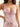 V-Neck Floral Embroidery Sequin Backless Mini Hoco Dress in Pink Floral