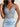 Sparkly Embroidery Cut Front Illusion Sheer Sweetheart Neck Mini Sheath Prom Dress in Sky Blue