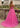 Halter Appliques Cut Front Lace Up Long A-Line Prom Dress in Hot Pink