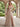Champagne Tulle Off-Shoulder Floral Illusion Corset Maxi Prom Dress With High Slit