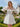 Hand Beading Puff Sleeve Ruffle Square Mini Prom Dress in White