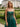 Square Neck Appliques Sheer Lace Up Long A-Line Prom Dress in Emerald Green