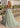 Scoop Neck Appliques Lace Up Long A-Line Prom Dress in Mint Green