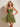 Sparkly Tulle Scoop Neck Illusion Bodice A-Line Mini Prom Dress in Olive Green
