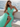 Sparkly Beading Illusion Cut Front Bodice A-Line Long Prom Dress in Mint Green