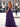 Sparkly Beading Embroidery Ruffle Lace Up Bodice Long A-Line Prom Dress - Purple
