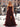 Sparkly Beading Embroidery Ruffle Lace Up Bodice Long A-Line Prom Dress - Burgundy