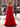 Sparkly Beading Embroidery Ruffle Lace Up Bodice Long A-Line Prom Dress - Red