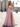 Sparkly Beading Illusion Floral Pleated A-Line Long Prom Dress With Slit - Blush Pink