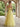 Tulle A-Line Appliques Illusion Sheer Long Formal Prom Dress in Yellow