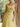 Tulle A-Line Appliques Illusion Sheer Long Formal Prom Dress in Yellow
