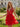 Sparkly Embroidery V-Neck Pleated Mini Ball Gown Prom Dress in Red