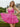 Sparkly Tulle V-Neck Layered Mini Prom Dress With Bow in Hot Pink