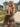 Sparkly Tulle V-Neck Layered Mini Prom Dress With Bow in Coffee